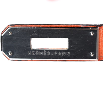 Hermes Ostrich Birkin 30 Orange 27 of 41