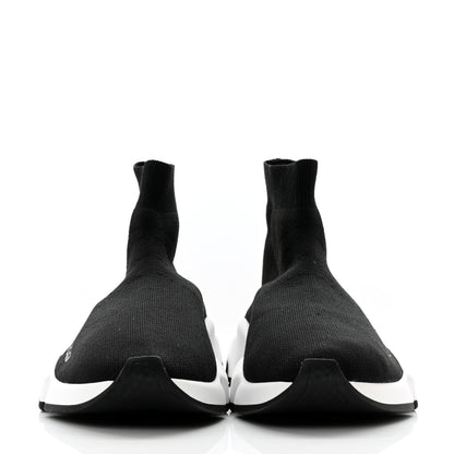 Balenciaga Neoprene Knit Womens Speed Sneakers 39 Black White 2 of 10