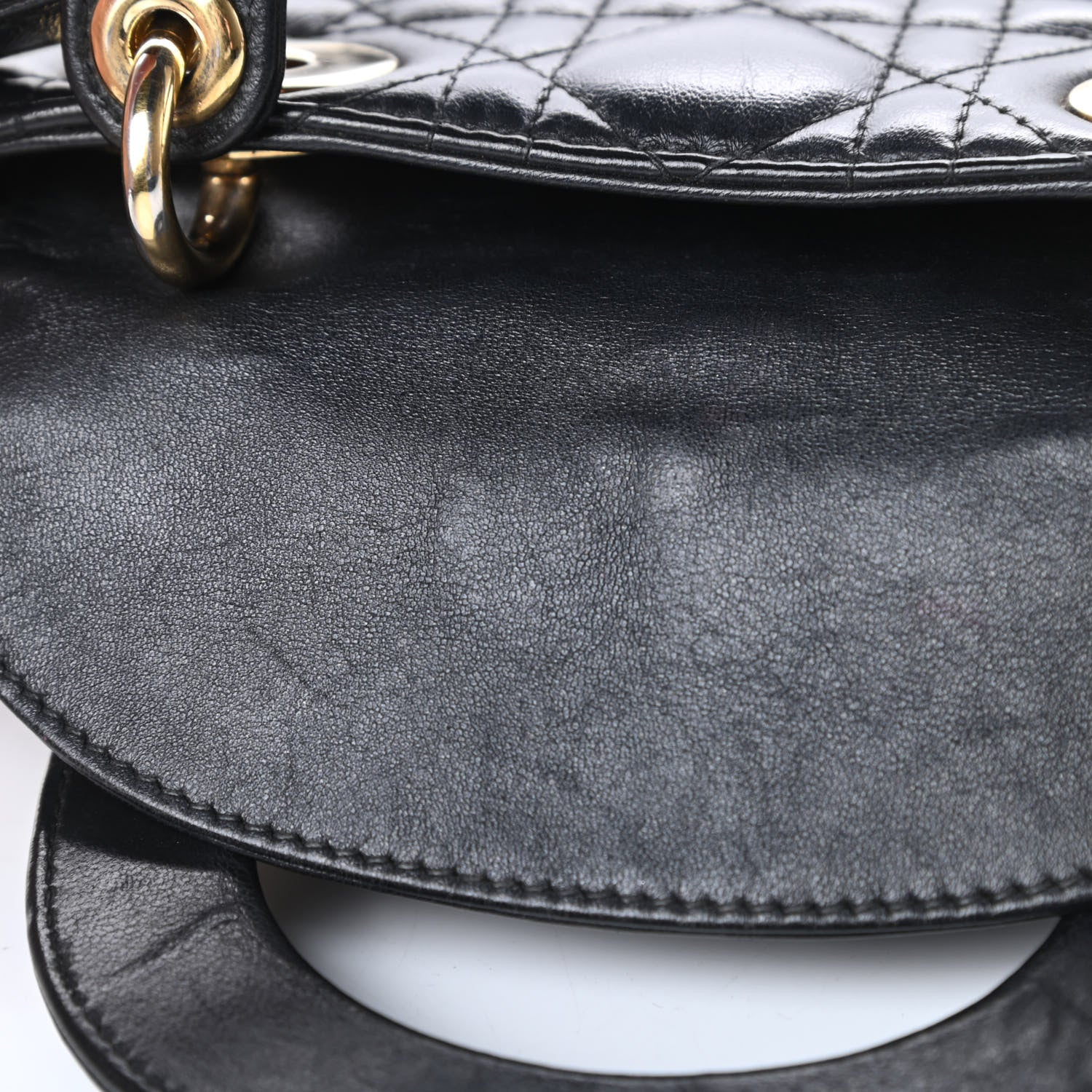 Christian Dior Lambskin Cannage Mini Lady Dior Black 24 of 24