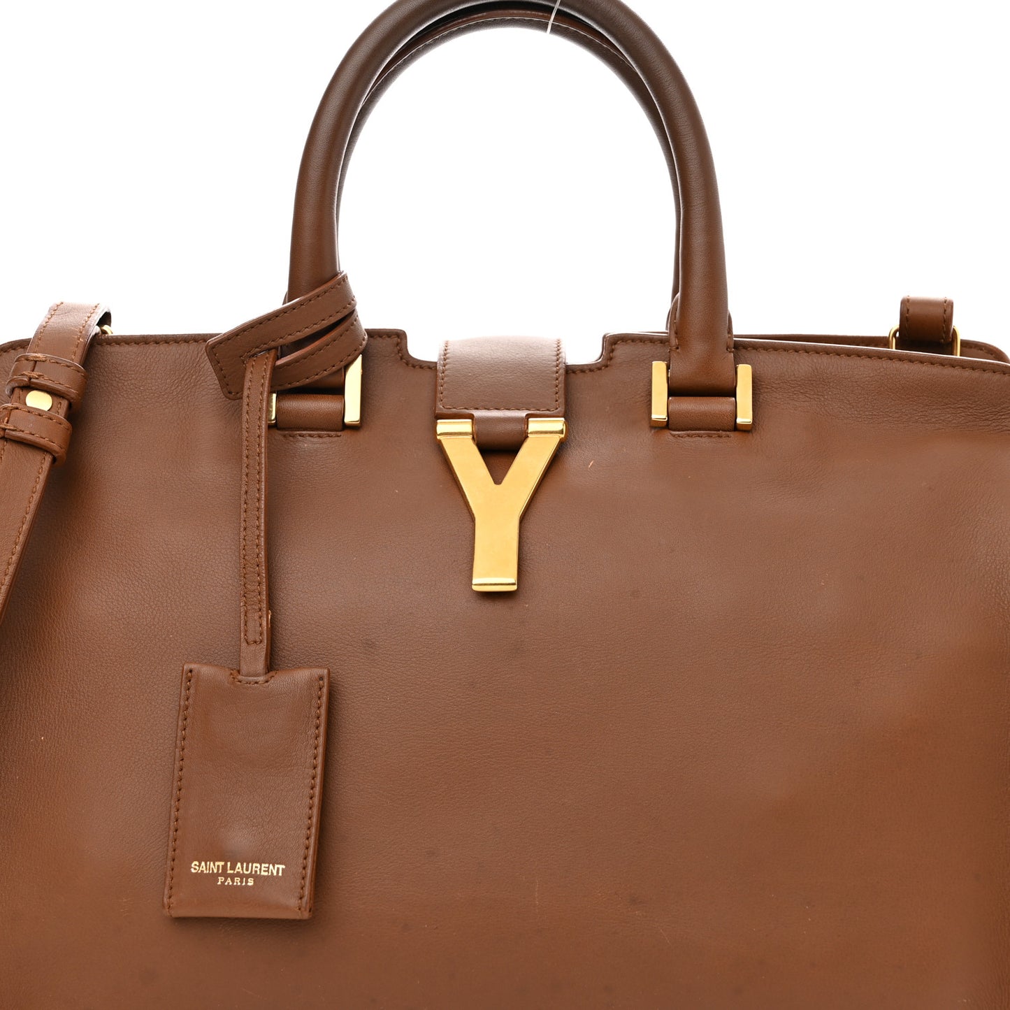 Calfskin Small Classic Y Cabas Cognac