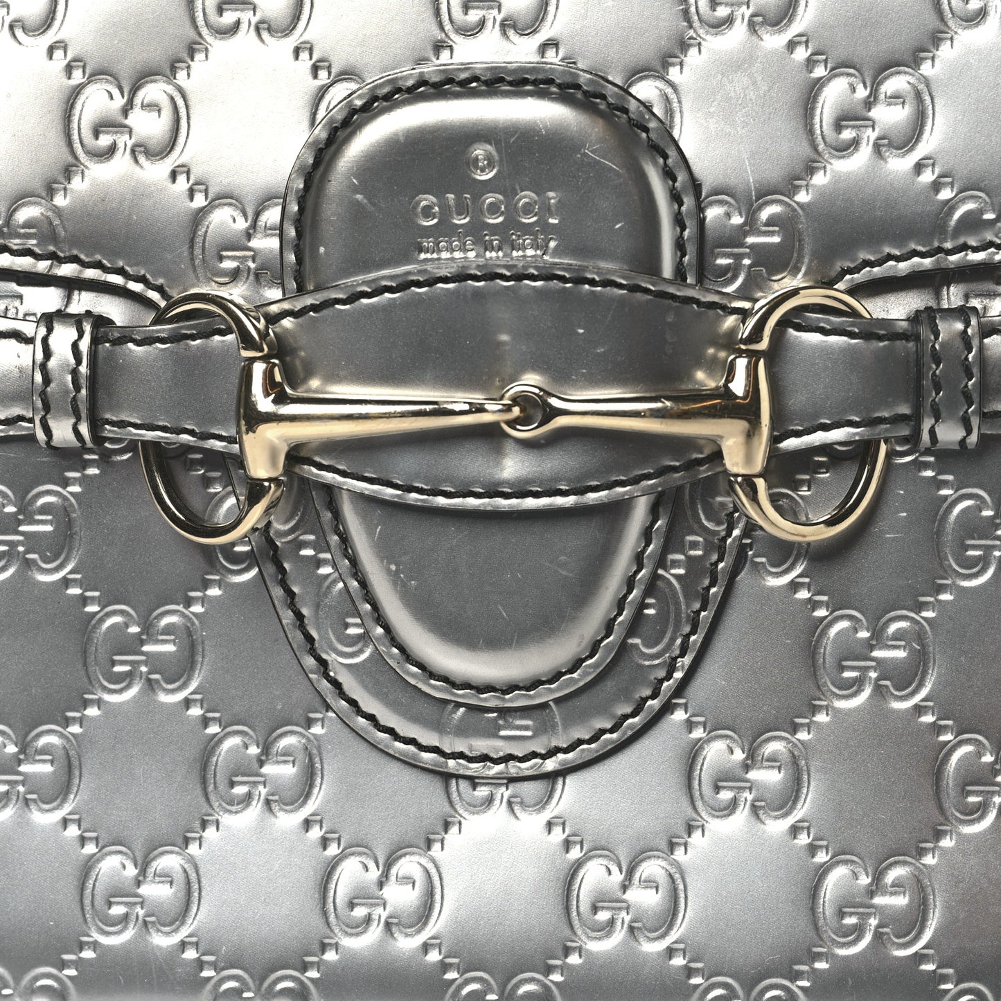 Shine Guccissima Medium Emily Chain Shoulder Bag Sasso