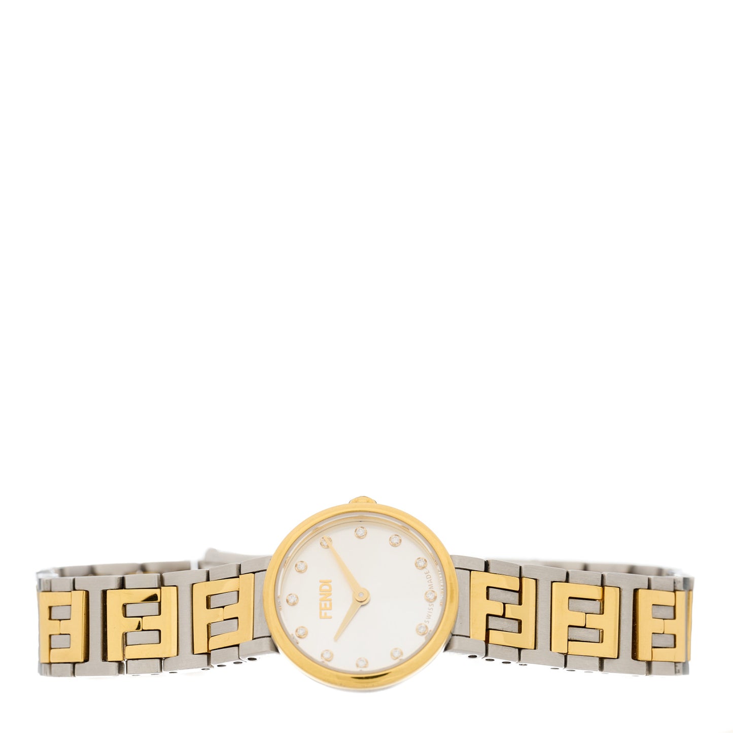 Stainless Steel Diamond 19mm Fendi Forever Quartz Watch