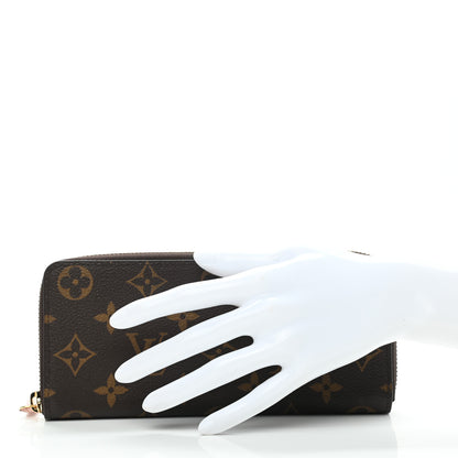 Louis Vuitton Monogram Clemence Wallet Rose Ballerine 2 of 7