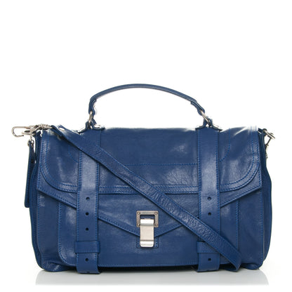 Proenza Schouler Lambskin Medium PS1 Satchel Cobalt 1 of 13