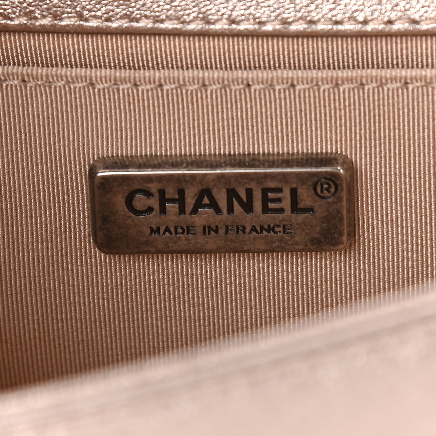 Chanel Metallic Calfskin Crystal Studded Small Boy Flap Light Pink 6 of 11