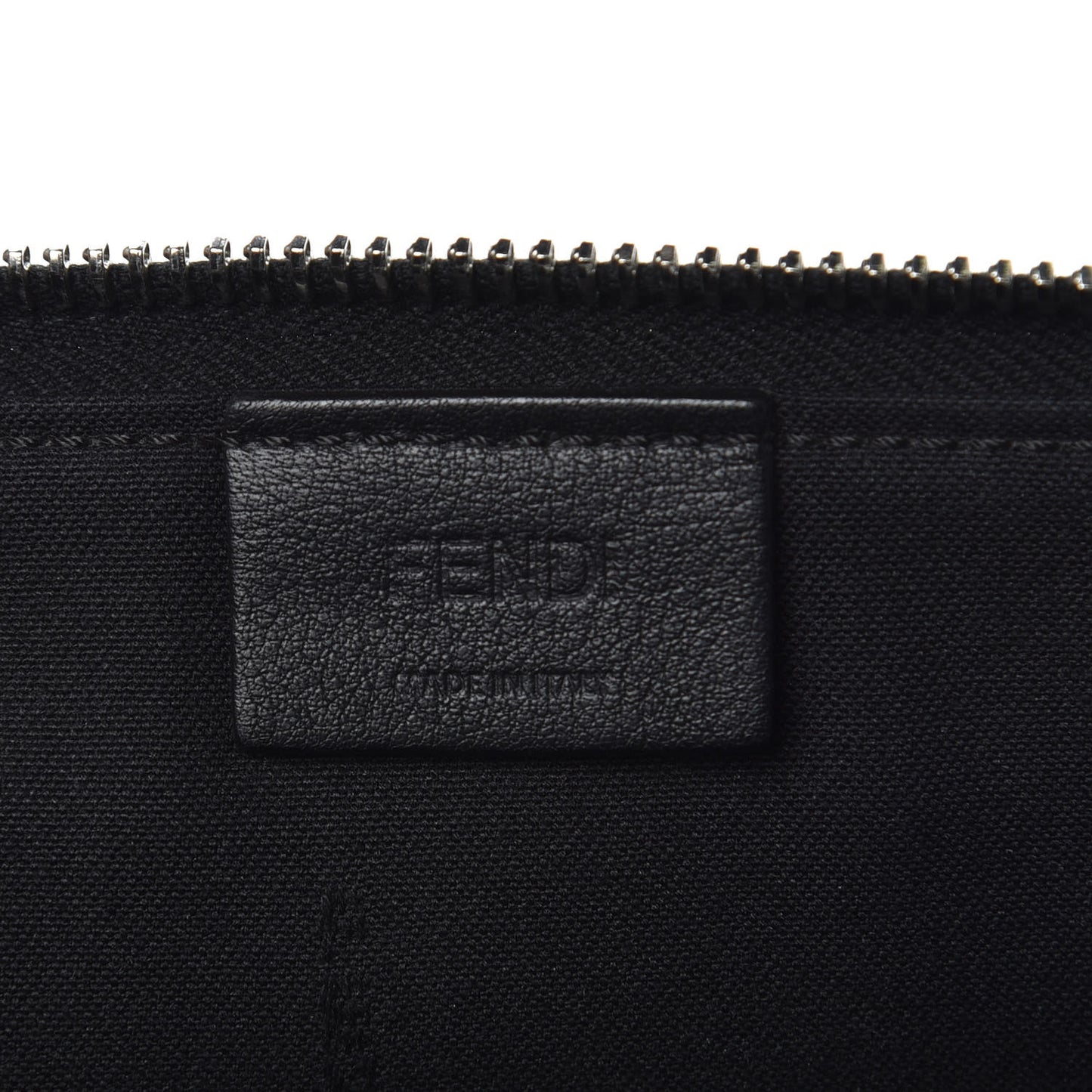 Vitello Century Hypnoteyes Zip Around Pouch Black