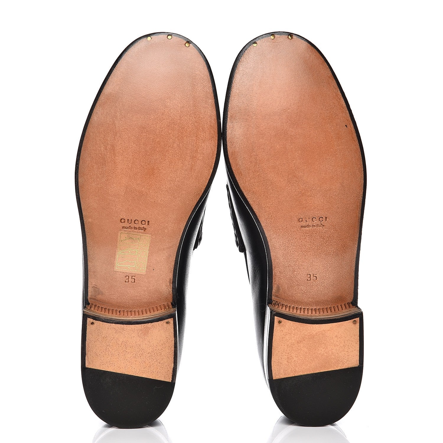 Gucci Calfskin Horsebit Loafers 35 Black 5 of 14