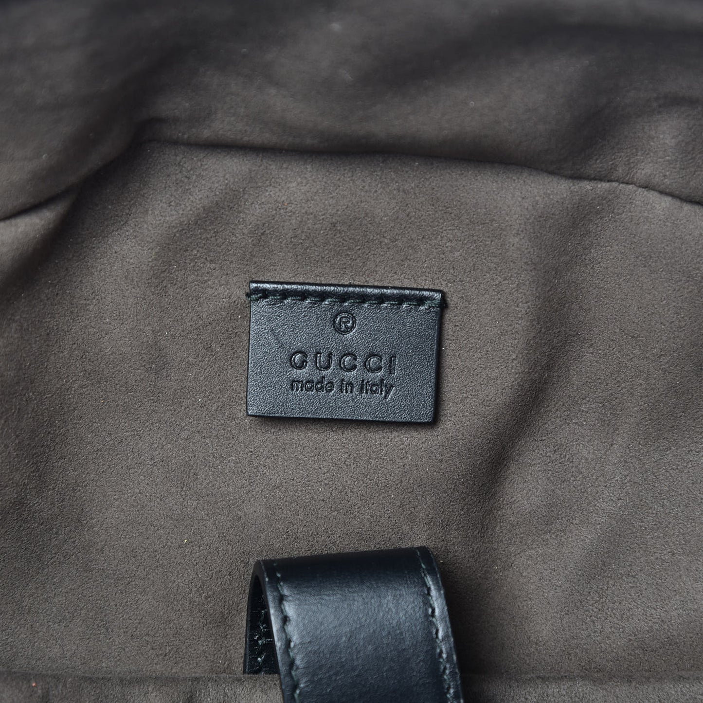 GG Supreme Monogram Medium Backpack Black