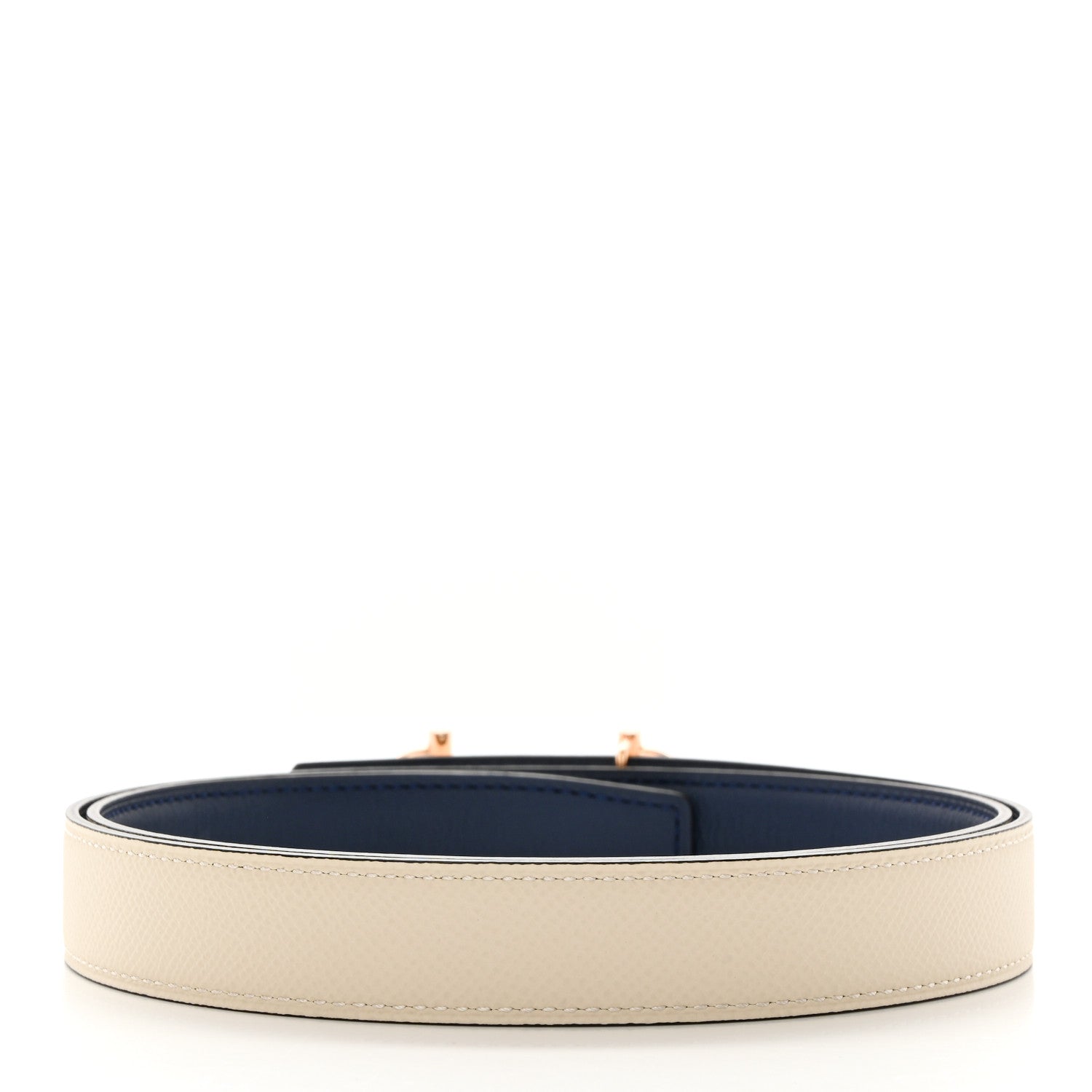 Hermes Swift Epsom 24mm Gamma Belt 85 34 Navy Bleu Craie 4 of 9