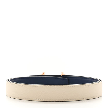 Hermes Swift Epsom 24mm Gamma Belt 85 34 Navy Bleu Craie 4 of 9