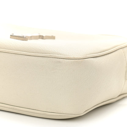 Saint Laurent Lambskin Monogram Small Lou Camera Bag White 10 of 15