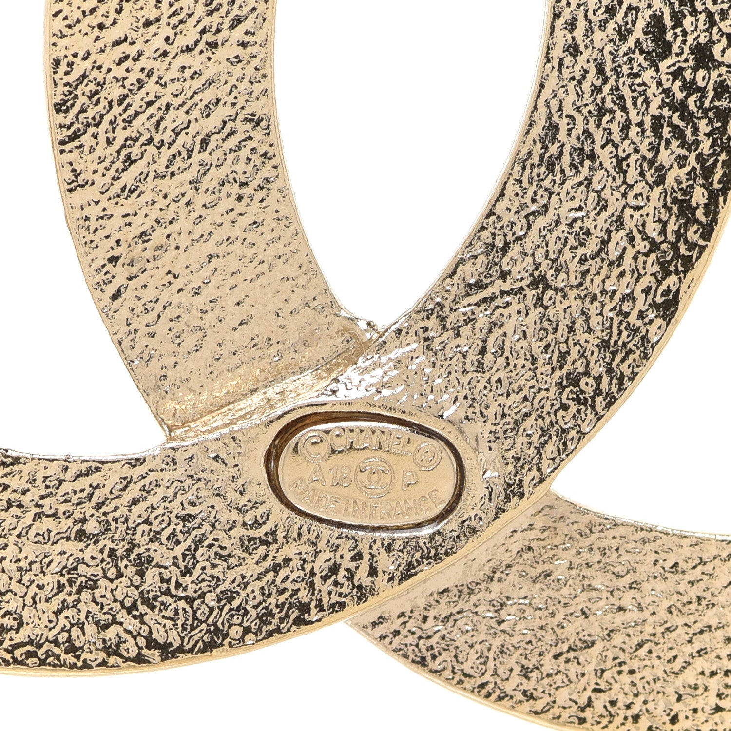 Chanel Metal CC Camellia Brooch Light Gold 4 of 5