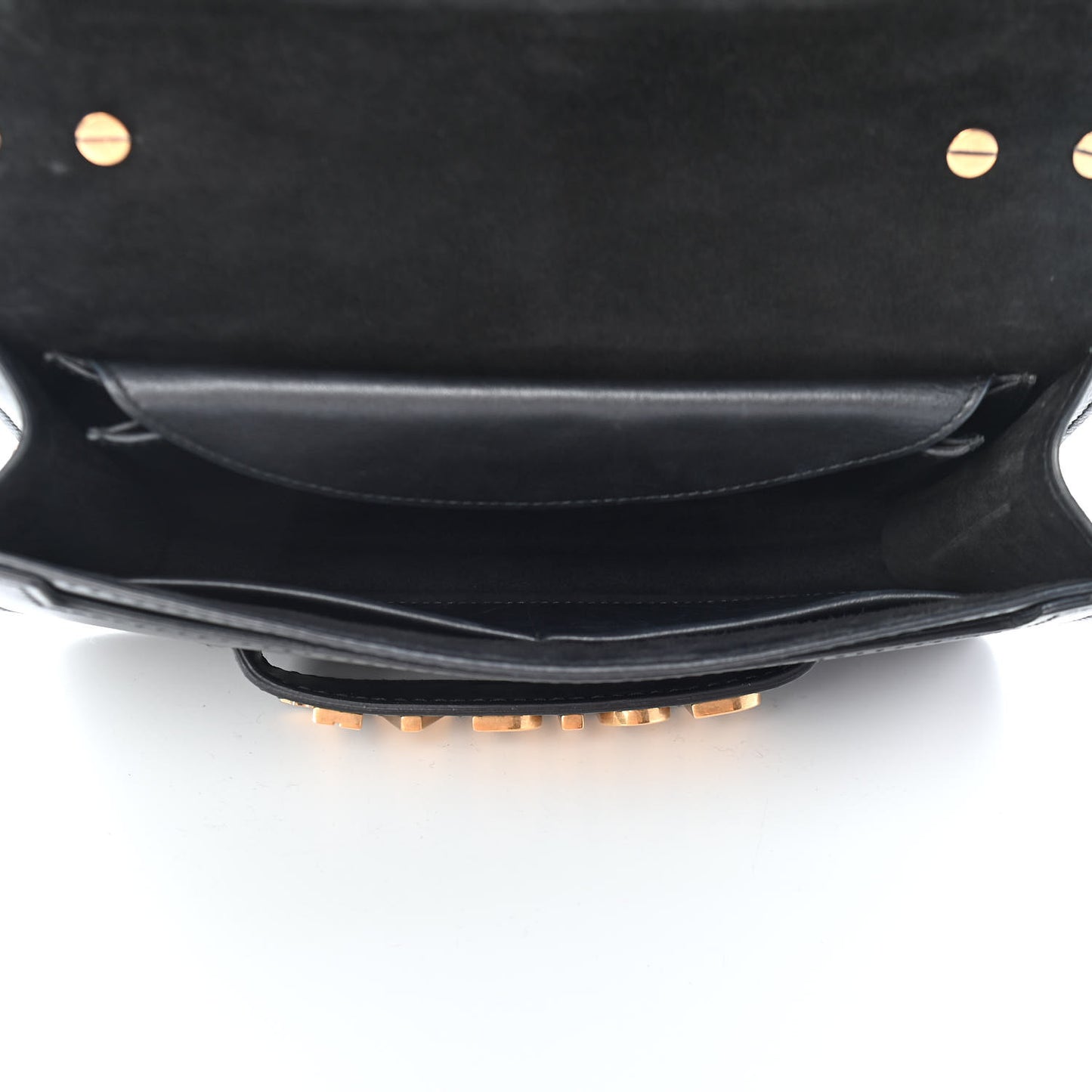 Calfskin J'Adior Chain Flap Bag Black