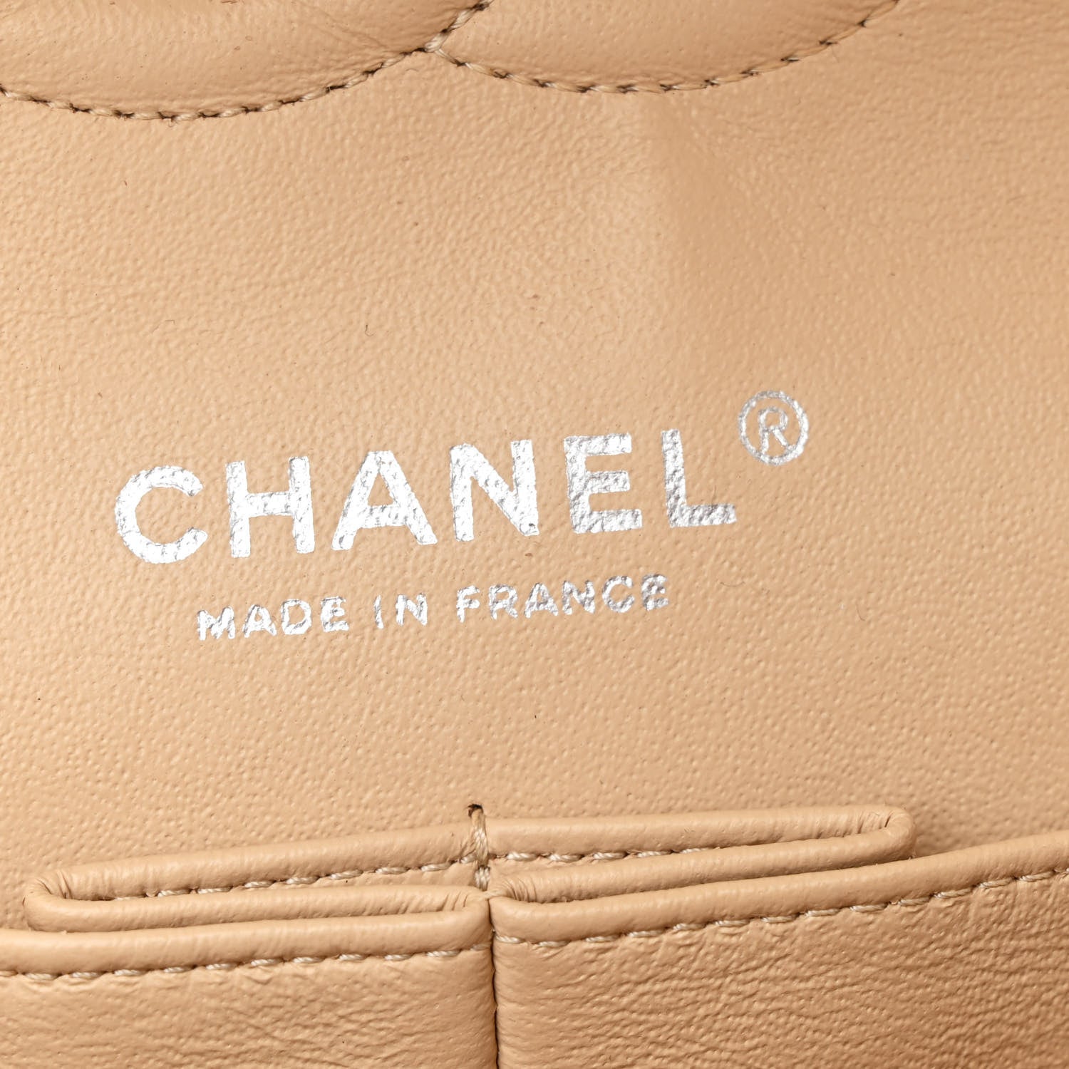 Chanel Lambskin Quilted Medium Double Flap Beige 6 of 11