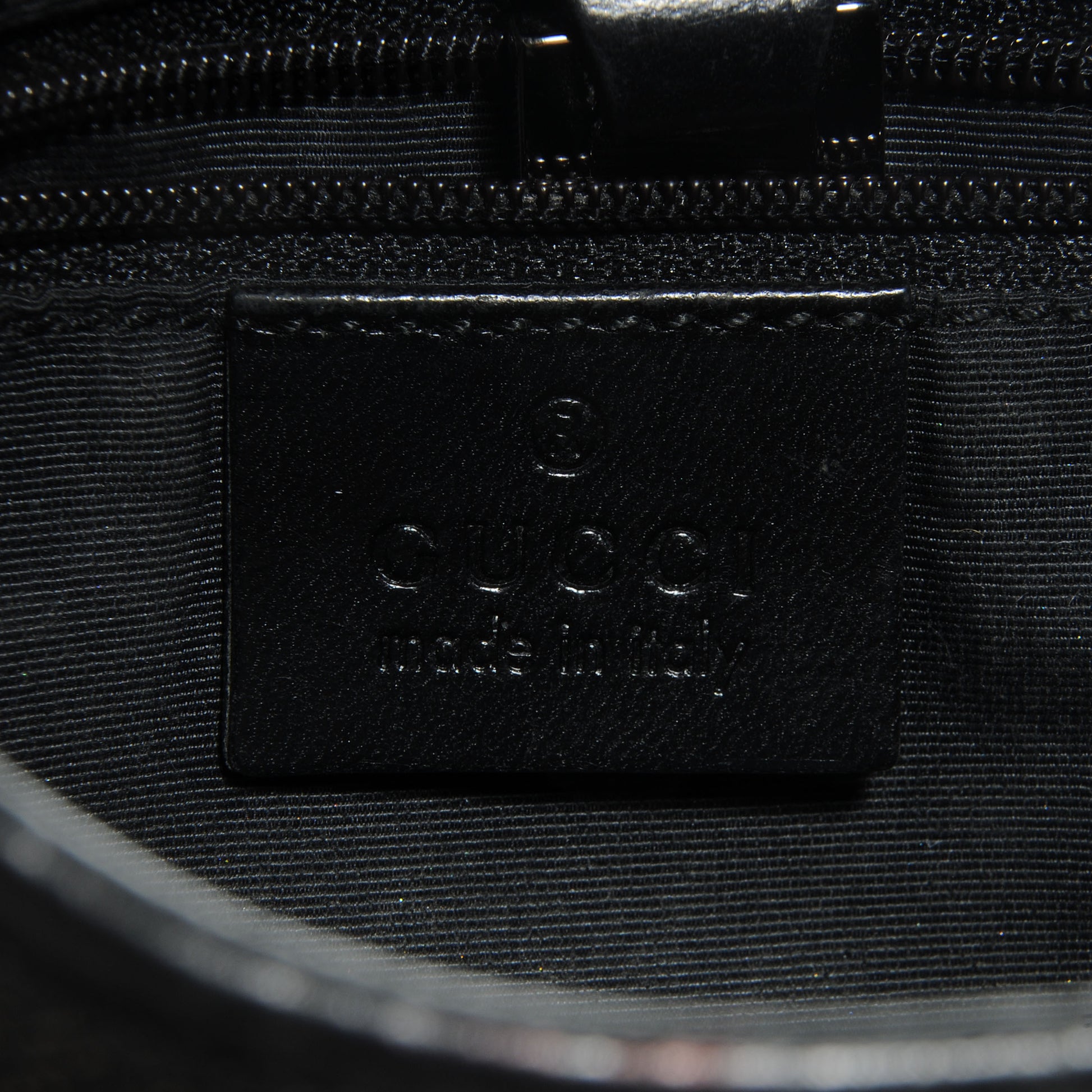 Gucci Denim Monogram Small Jackie O Hobo Black 6 of 7