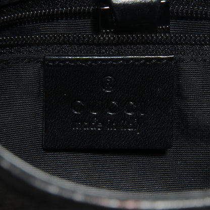 Gucci Denim Monogram Small Jackie O Hobo Black 6 of 7
