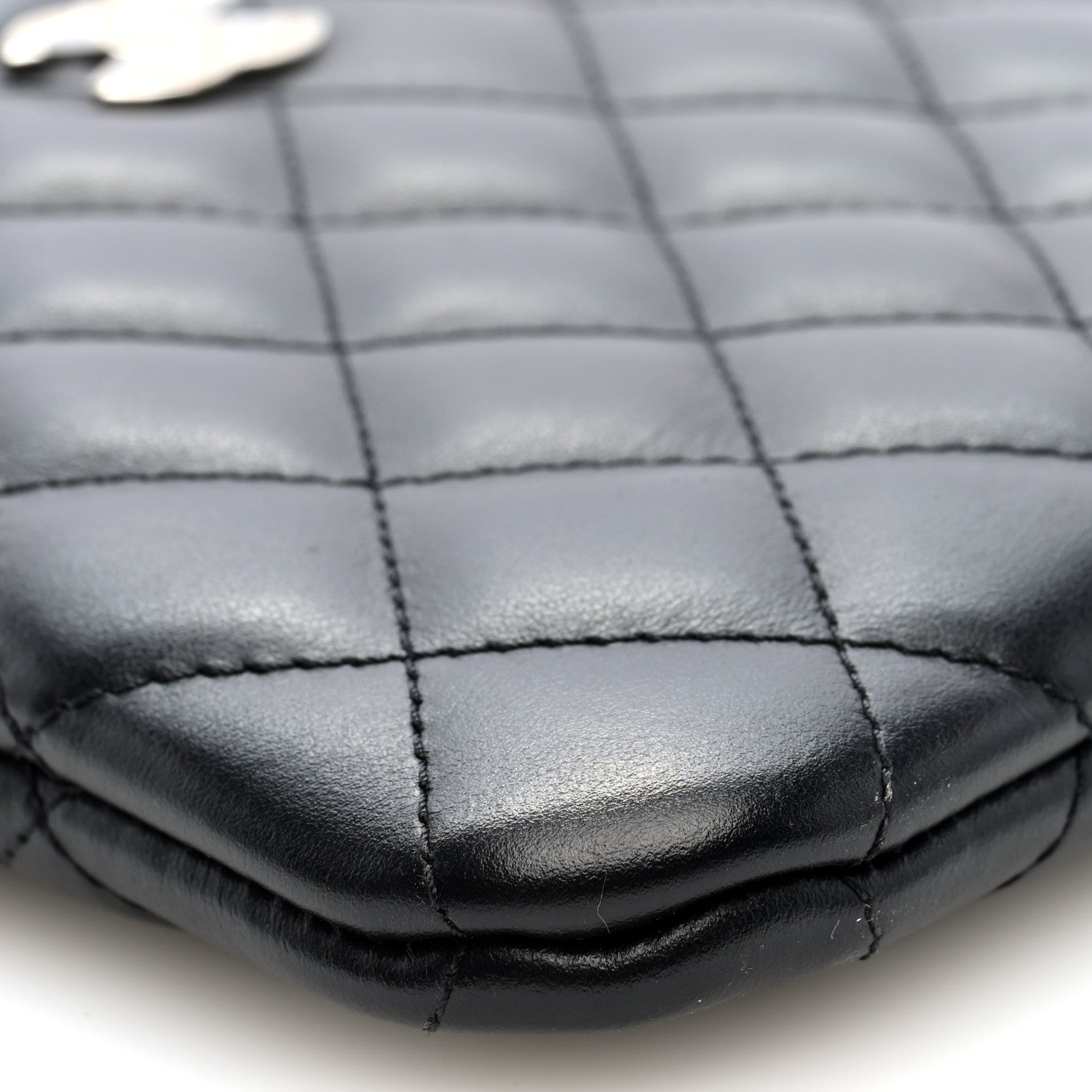 Chanel Lambskin Quilted Crossbody Bag Black 9 of 10