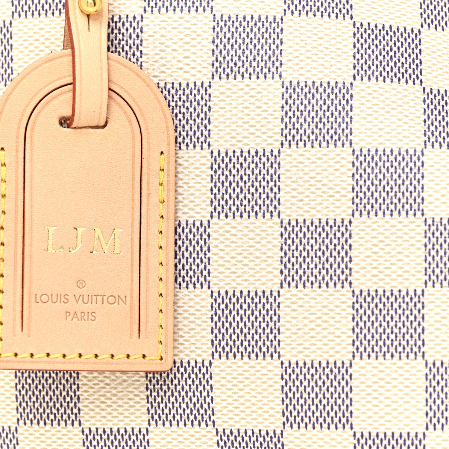 Louis Vuitton Damier Azur Graceful MM Rose Ballerine 7 of 10