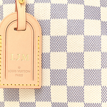 Louis Vuitton Damier Azur Graceful MM Rose Ballerine 7 of 10