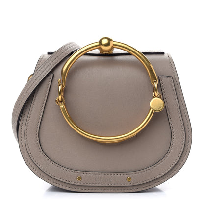 Chloe Calfskin Suede Small Nile Bracelet Bag Motty Grey 1 of 8