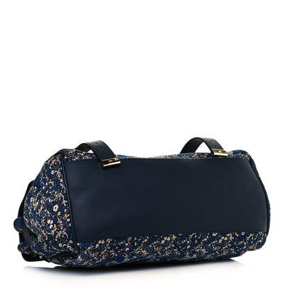 Mulberry Gecko Jacquard Floral Alexa Satchel Navy 4 of 10