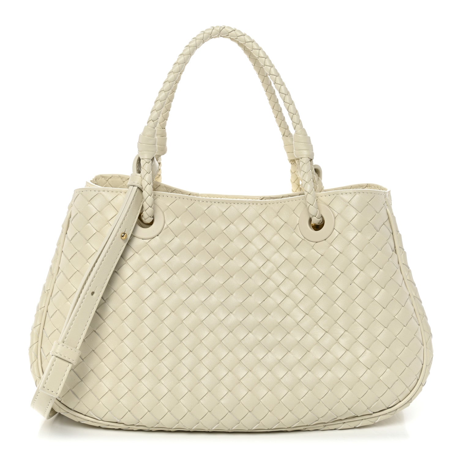 Bottega Veneta Nappa Intrecciato Basket Bag Sea Salt 1 of 11