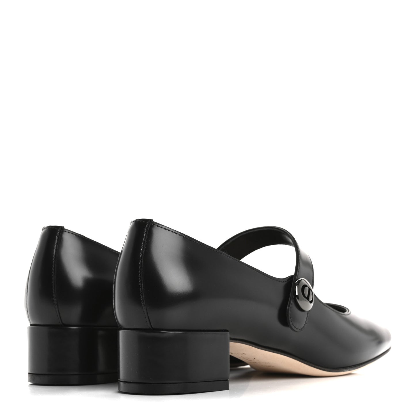 Brushed Calfskin Uniform 30mm Pumps 37 Black