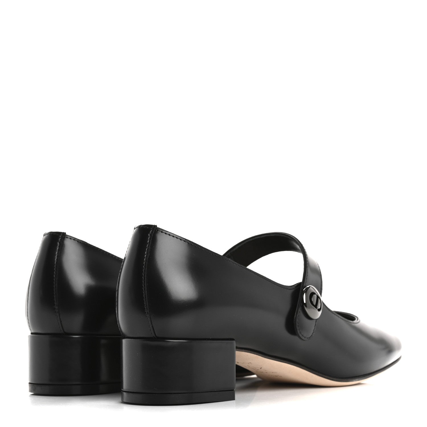 Christian Dior Brushed Calfskin Uniform 30mm Pumps 37 Black 5 of 10