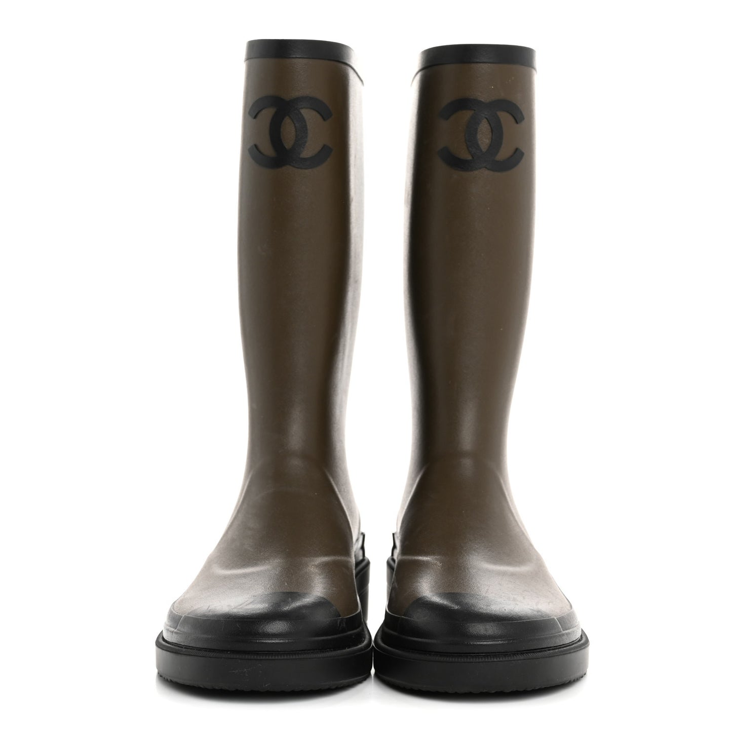 Caoutchouk CC High Boots 37 Khaki Black