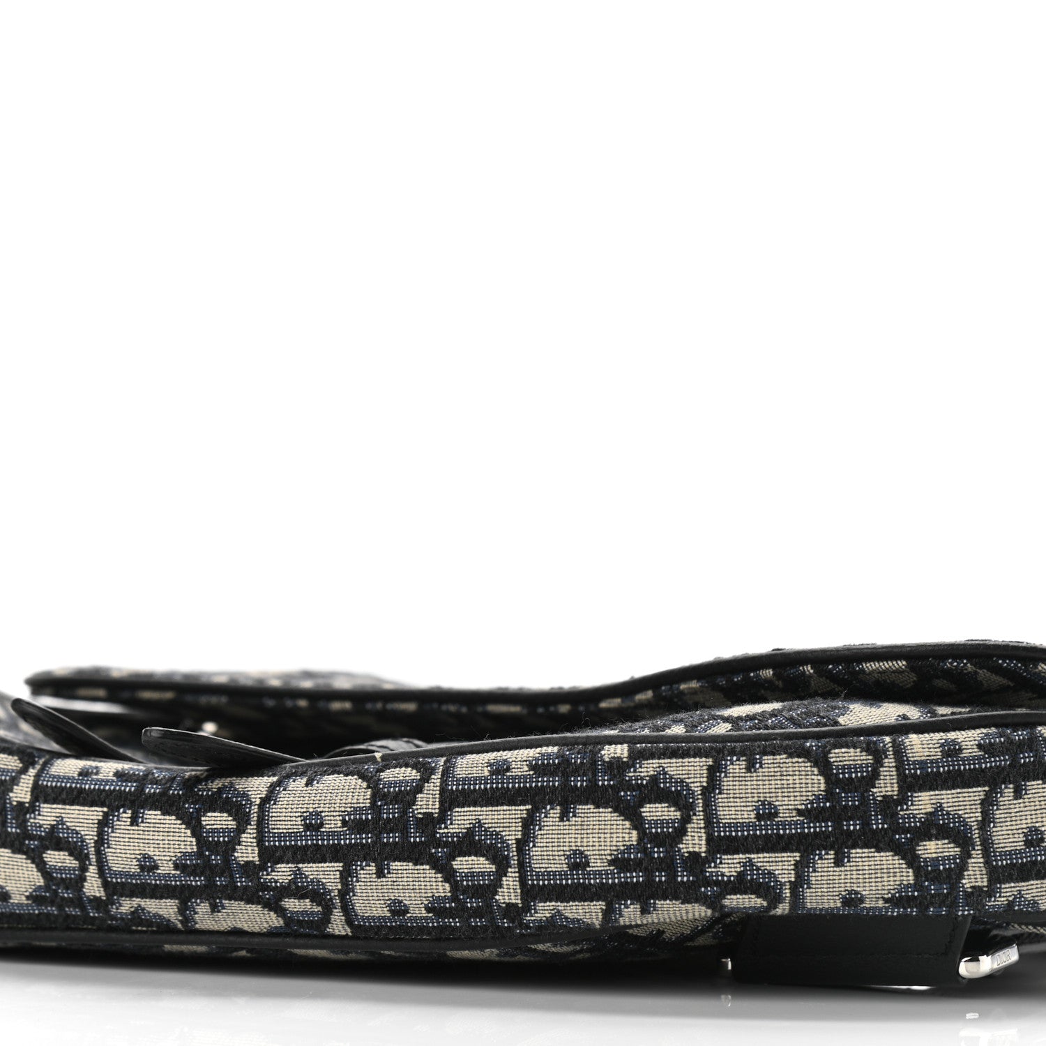 Christian Dior Oblique Mens Saddle Bag Blue 8 of 9