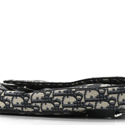Christian Dior Oblique Mens Saddle Bag Blue 8 of 9