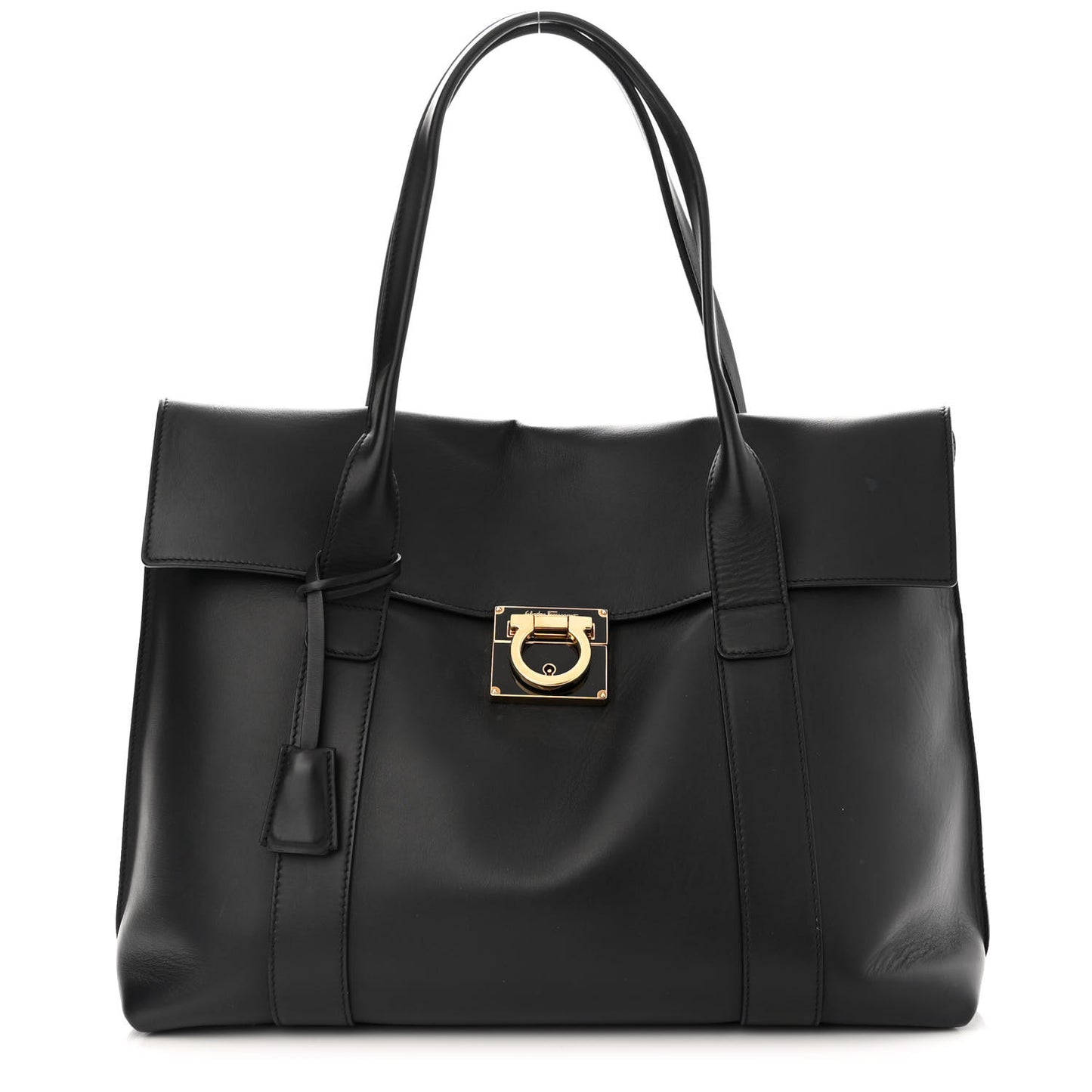 Calfskin Large Sookie Satchel Black