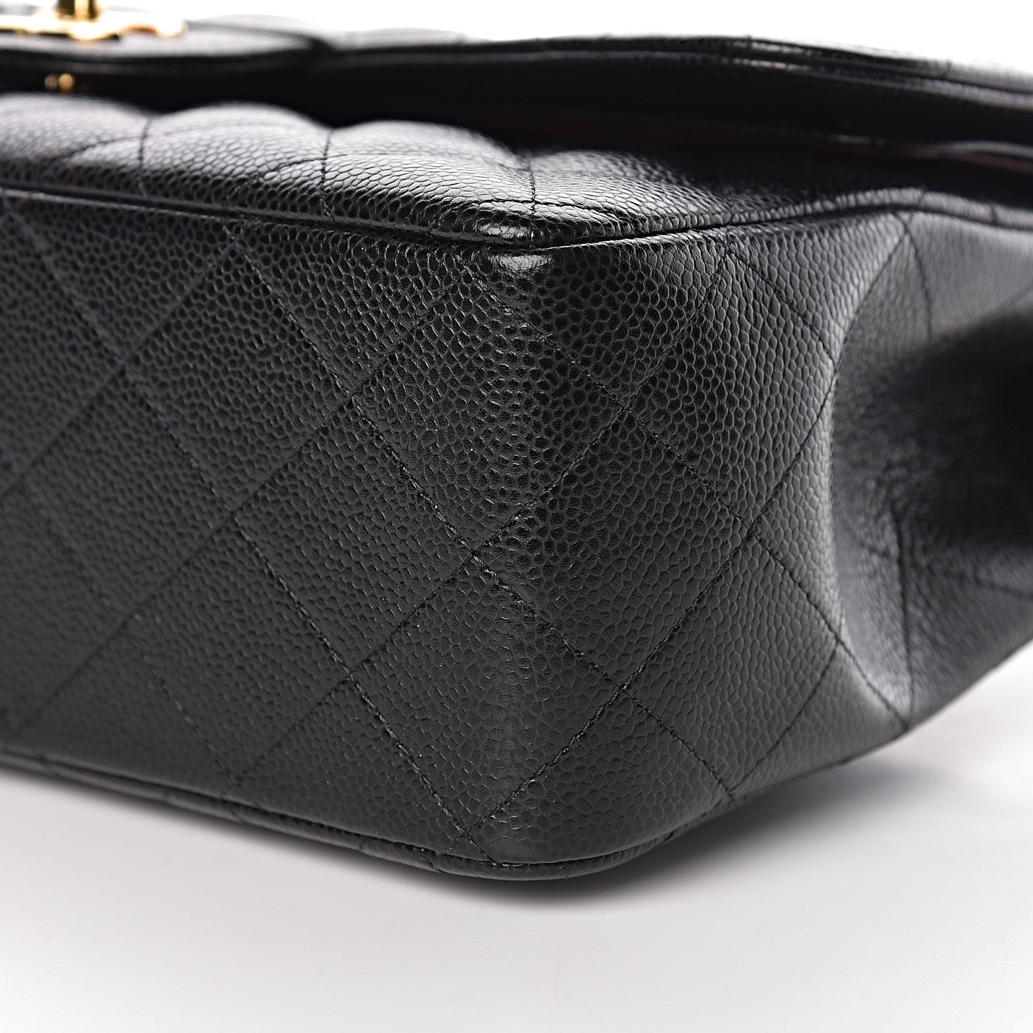Chanel Caviar Quilted Jumbo Double Flap Black 9 of 11