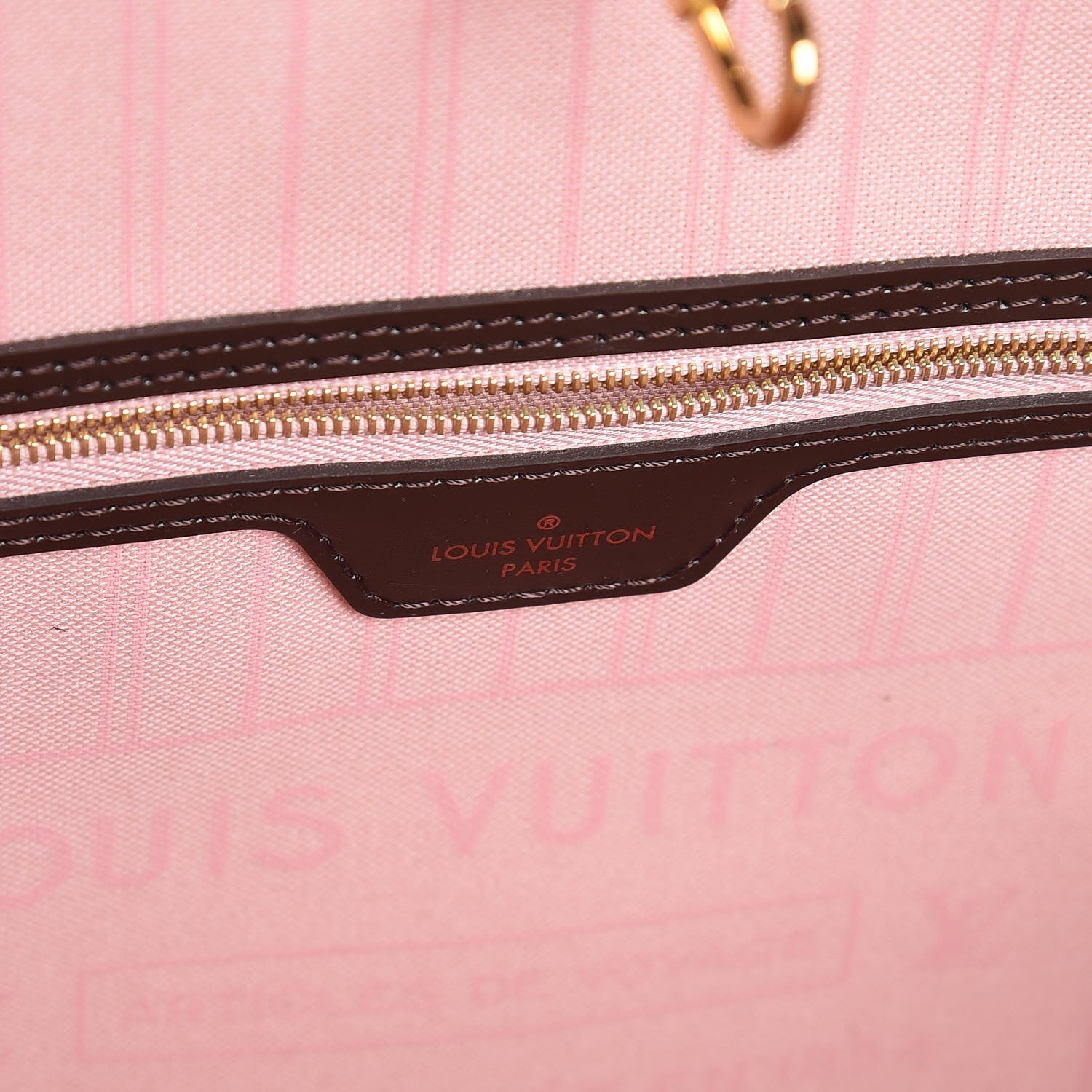 Louis Vuitton Damier Ebene Neo Neverfull MM Rose Ballerine 6 of 8