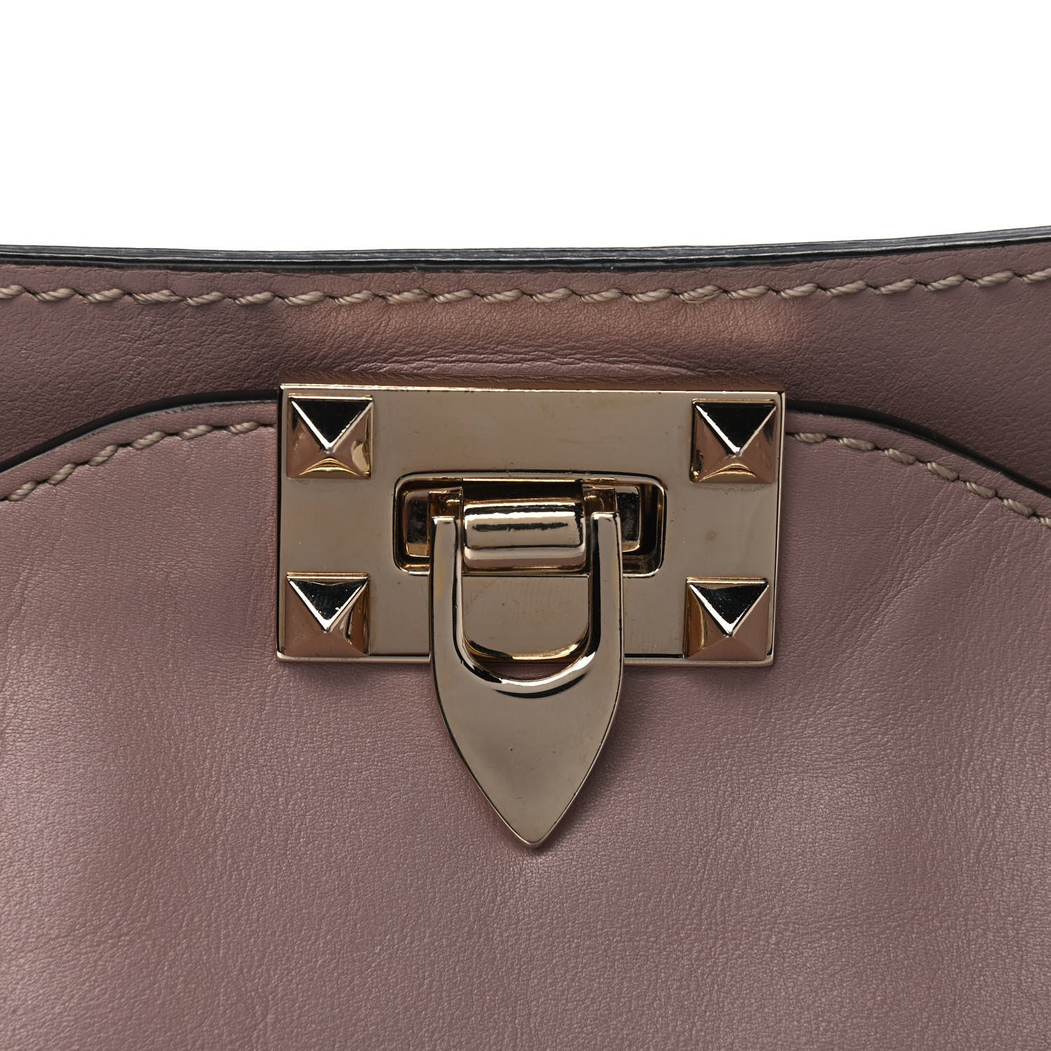 Valentino Garavani Vitello Medium Rockstud Tote Poudre 6 of 6