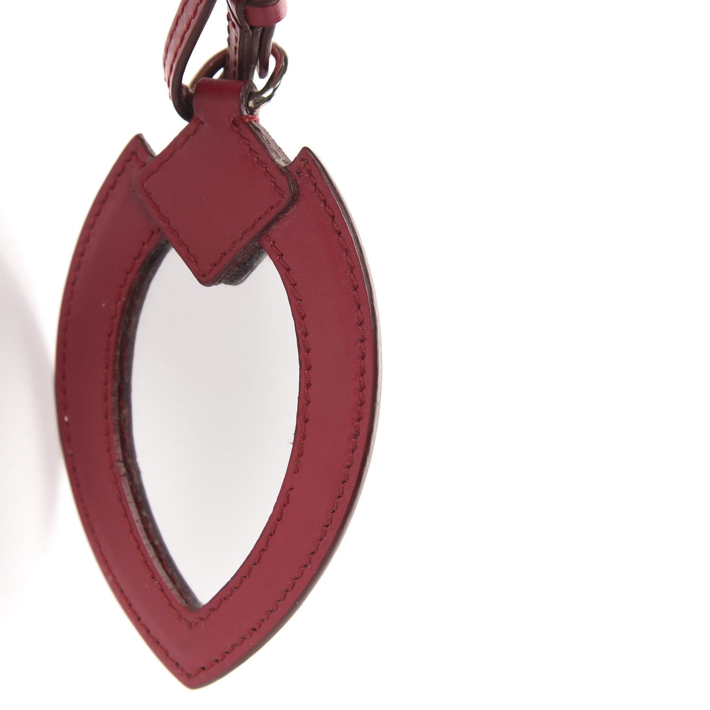 Calfskin Lux Laser Cut Tote Red