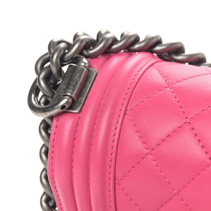 Chanel Lambskin Quilted Medium Boy Flap Pink 7 of 11