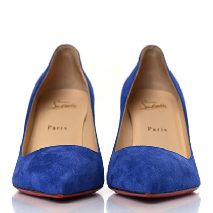 Christian Louboutin Suede Pigalle 85 Pumps 40.5 Metal Blue 2 of 10