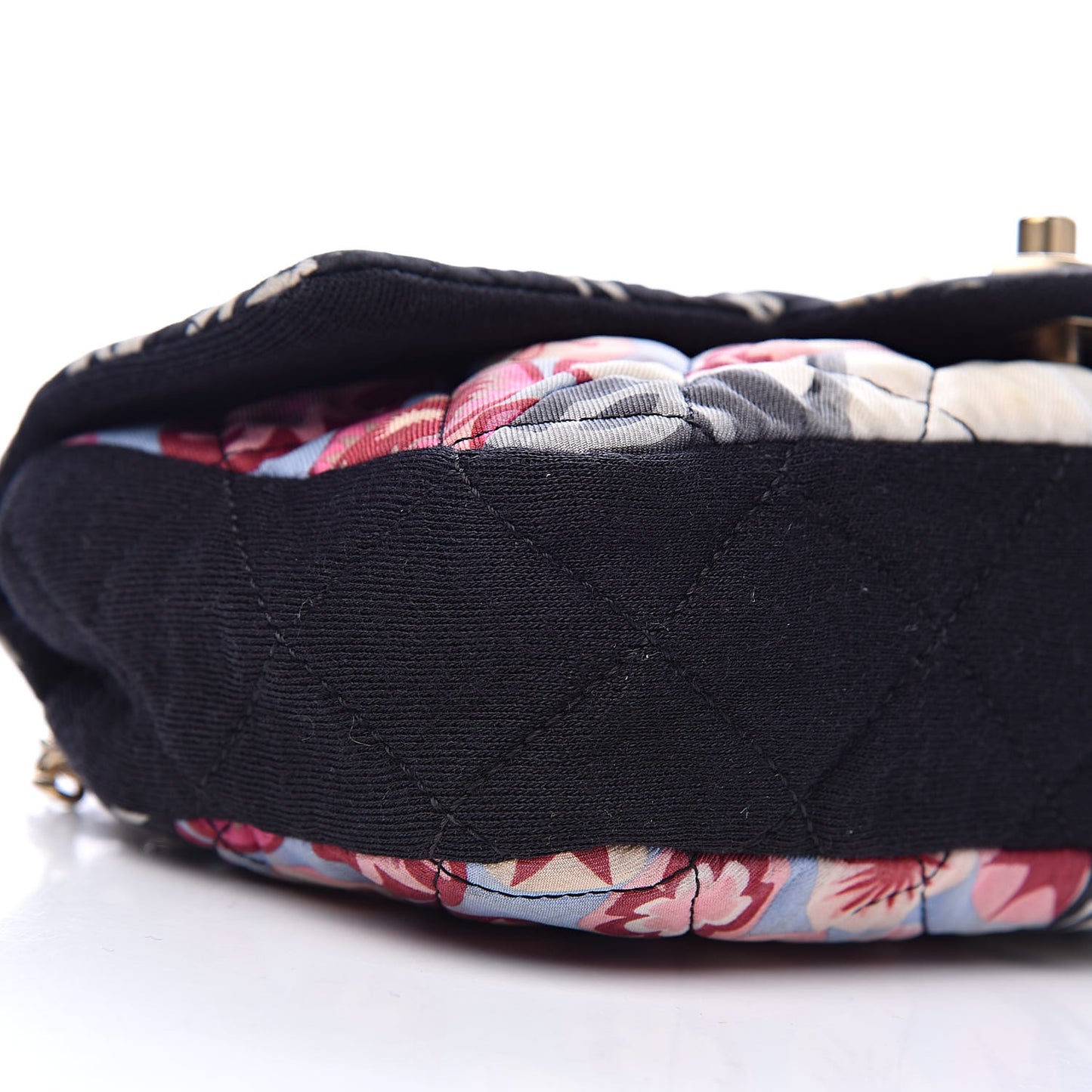 Fabric Quilted Patchwork Mini Rectangular Flap Red Black White