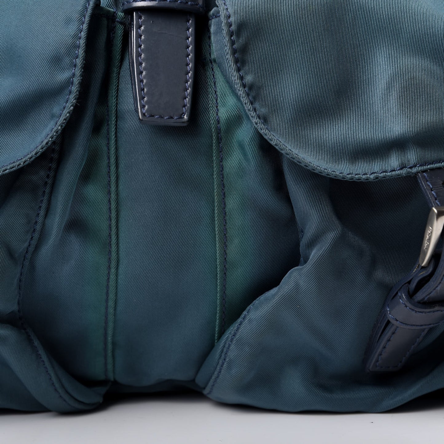 Tessuto Nylon Saffiano Vela Backpack Blue