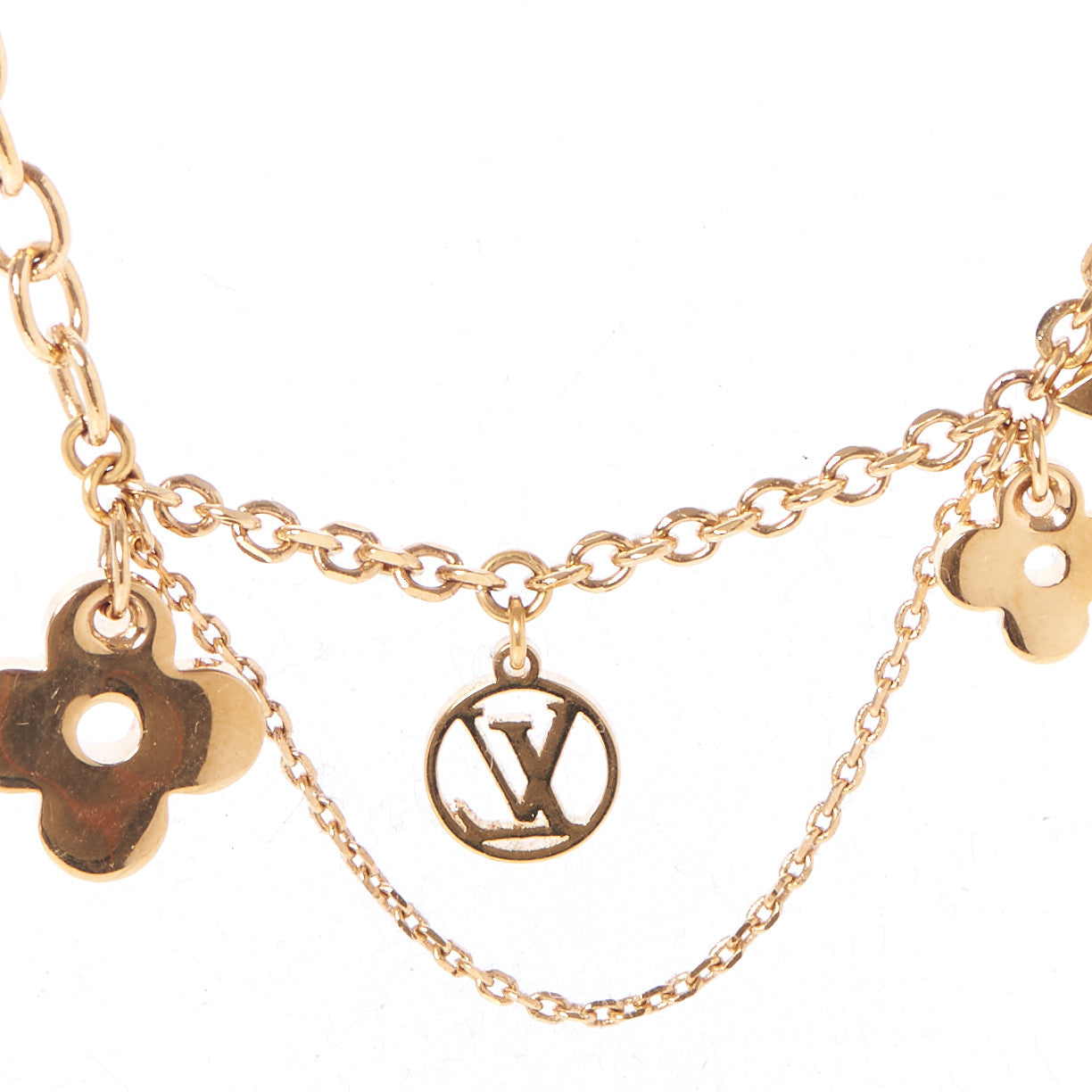 Metal Blooming Supple Necklace Gold