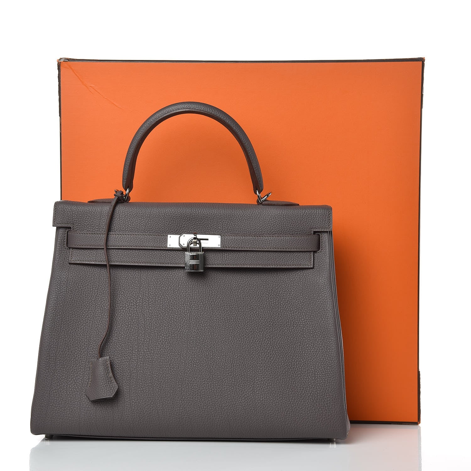 Hermes Togo Kelly Retourne 35 Etain 35 of 35