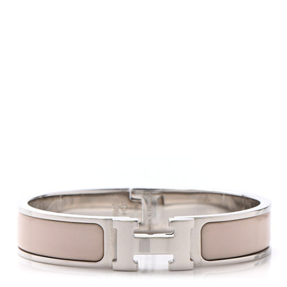 Hermes Enamel Narrow Clic Clac H Bracelet PM Marron Glace 1 of 4
