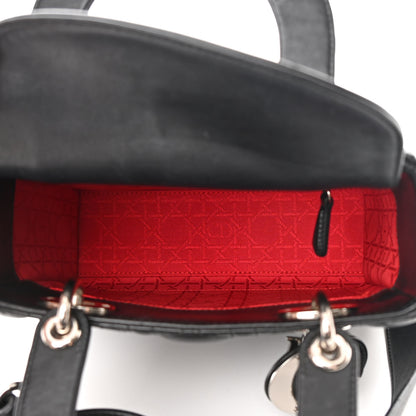 Christian Dior Lambskin Cannage Small Lucky Badges My Lady Dior Black 5 of 17