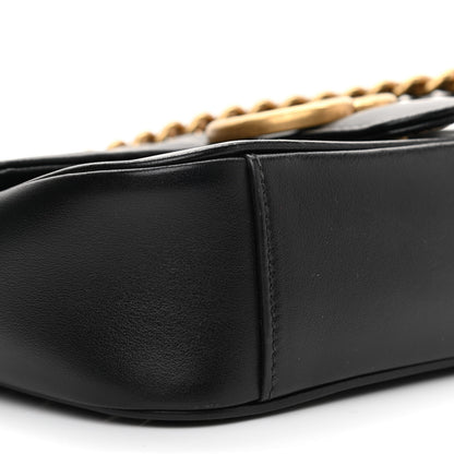 Gucci Calfskin Matelasse Mini GG Marmont Shoulder Bag Black 8 of 9