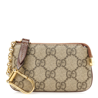 Gucci GG Supreme Monogram Key Case Brown 1 of 8