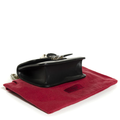 Valentino Garavani Vitello Mini Glam Lock Rockstud Flap Black 3 of 10