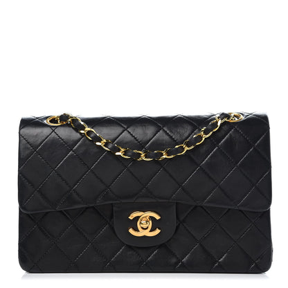 Chanel Lambskin Quilted Small Double Flap Black 1 of 11