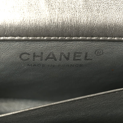 Chanel Metallic Lambskin Quilted Extra Mini Rectangular Flap Silver 6 of 11