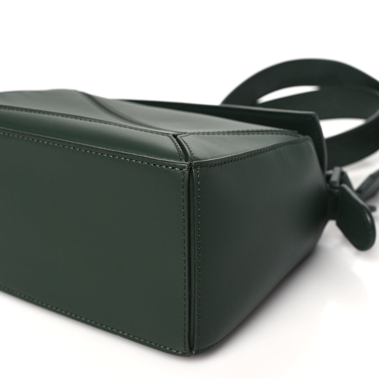 Satin Calfskin Small Puzzle Bag Vintage Khaki